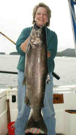 Caught a big fish in Alaska!